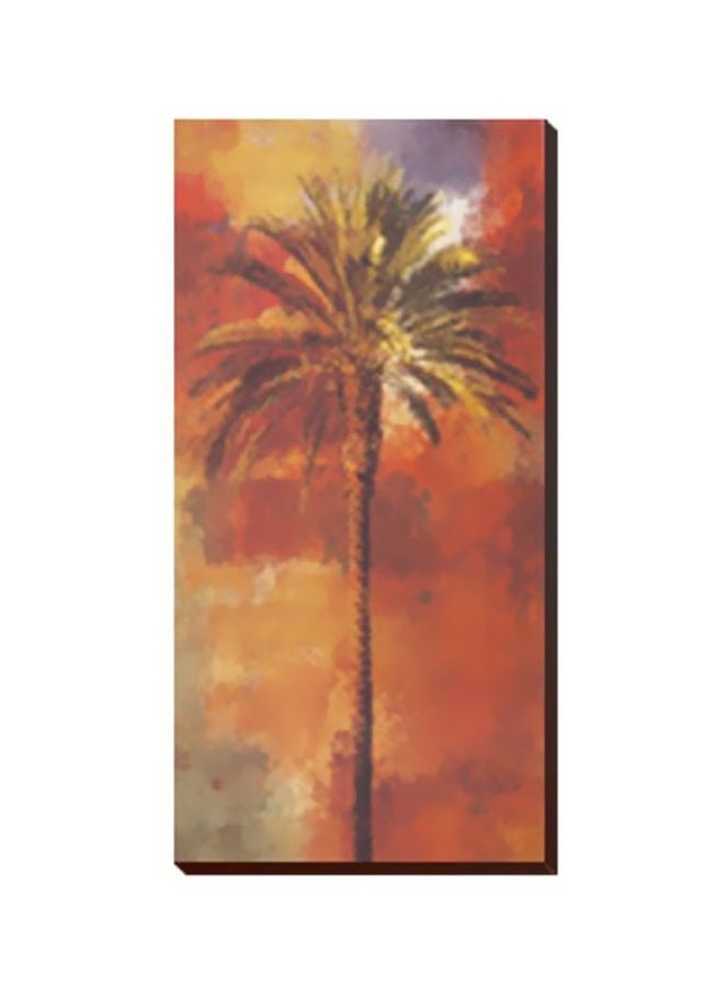 لوحة جدارية لتزيين الحائط مع إطار بني/ذهبي/أزرق 24x34سم