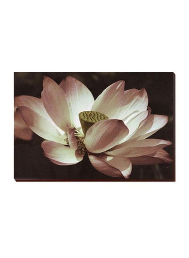 لوحة جدارية لتزيين الحائط مع إطار أبيض/أسود/وردي 30x20سم