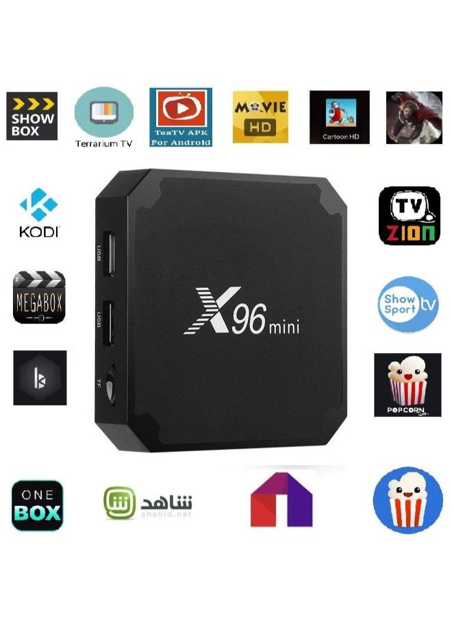 X96 - Android 4K UHD TV Box With Remote B07N6PFMP1 Black - Image 1