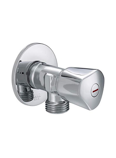 Brass Angle Valve Silver