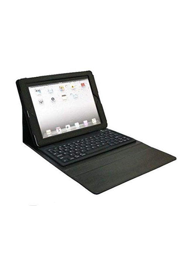Protective Leather Case Cover With Bluetooth Keyboard For Apple iPad 2/3/4 Black 