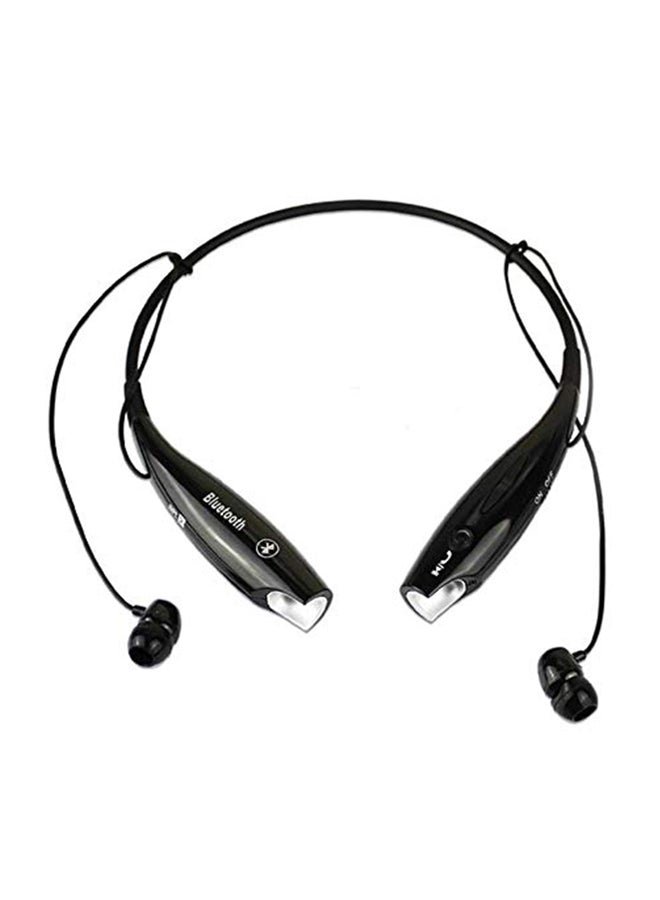 Generic - Bluetooth In-Ear Neckband Headphones Black - Image 1