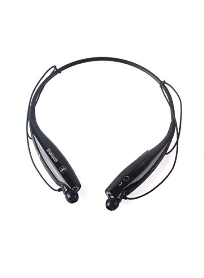Generic - Bluetooth In-Ear Neckband Headphones Black - Image 1