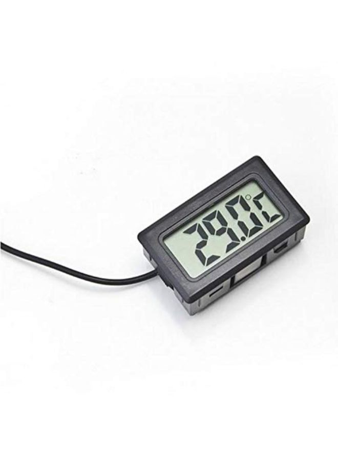 ماركة غير محددة - مقياس حرارة رقمي للثلاجة مزود بشاشة LCD أسود - Image 1