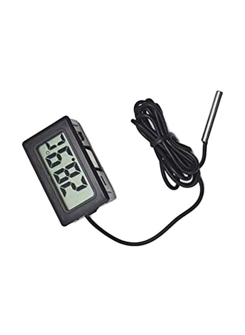 Digital Refrigerator Thermometer With LCD Display Black