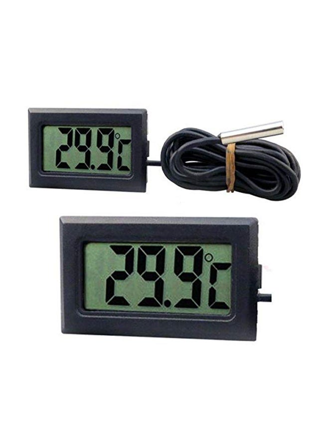 مقياس حرارة رقمي للثلاجة مزود بشاشة LCD أسود - Image 1