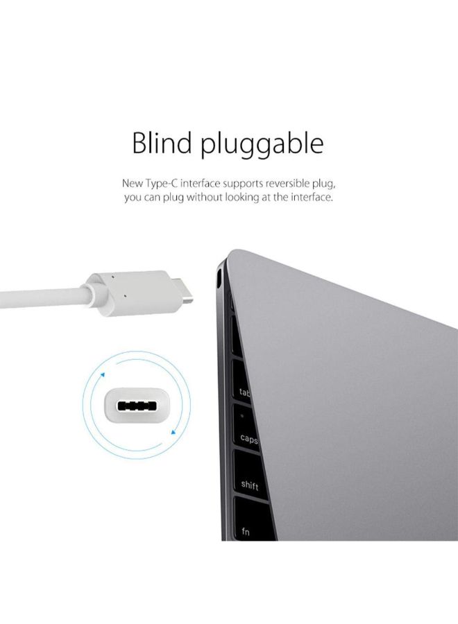 Orico - USB HUB With Type-C To VGA/Type-C/Type-A Converter Silver - Image 1
