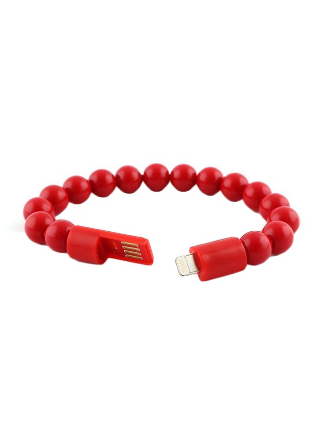Data Sync Magnetic Bracelet Charging Cable Red 