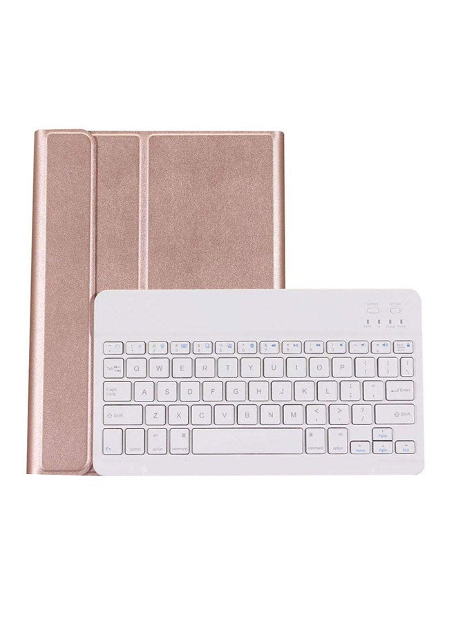 Generic - Detachable Bluetooth Wireless Keyboard With Smart Case Protection For Apple iPad Mini 4 Rose Gold - Image 1