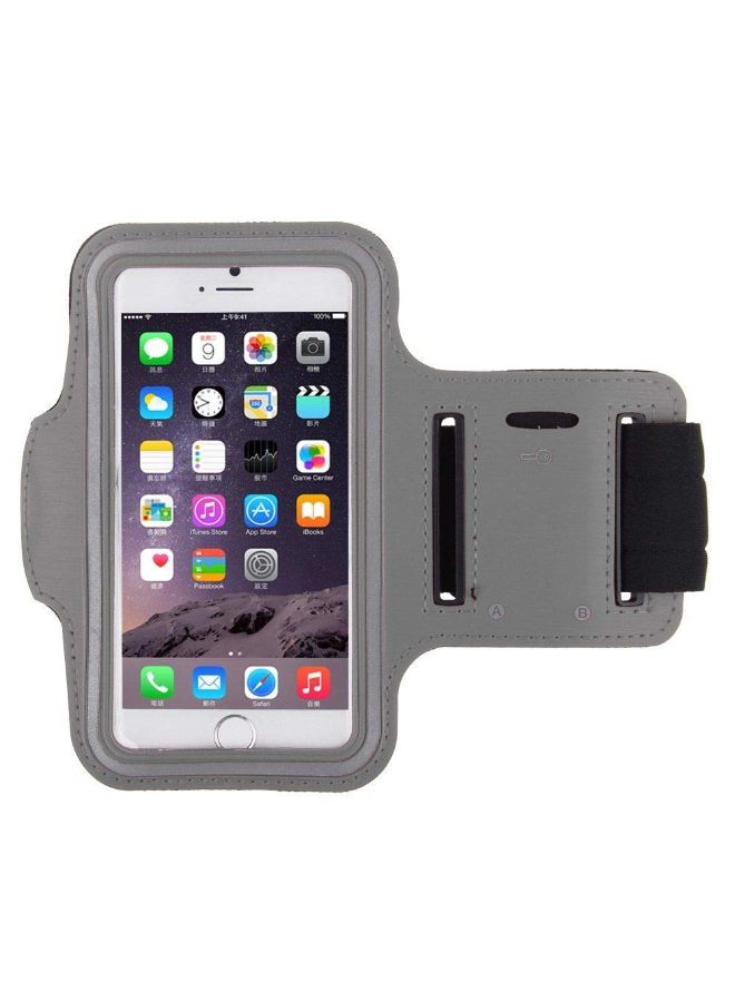 Gym Fitness Running Armband Holder Case Cover For Apple iPhone Grey/Black - Image 2