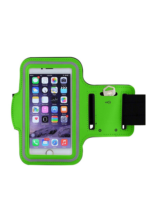 Jogging Gym Fitness Running Armband Holder Case Cover For Apple iPhone Green/Grey 