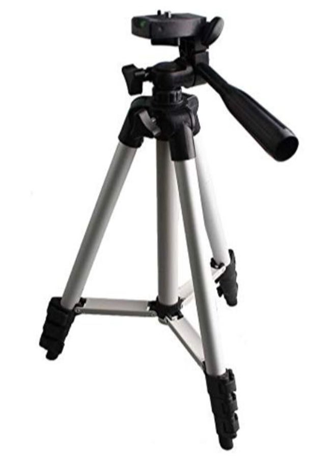 Portable Tripod With Carry Case Silver/Black - Image 2