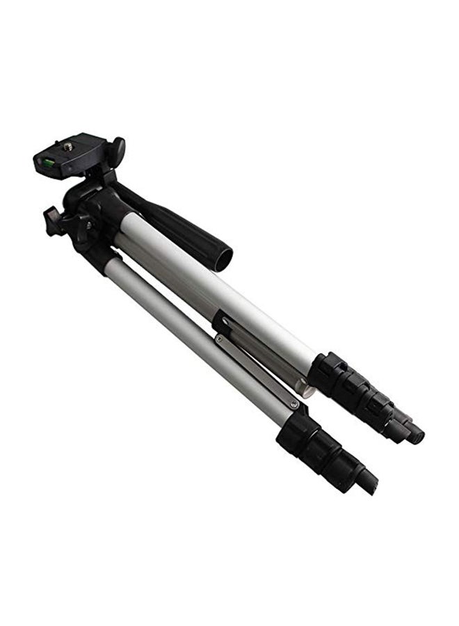 Portable Tripod With Carry Case Silver/Black - Image 1