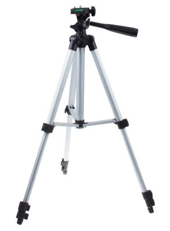 Portable Tripod Stand For DSLR Camera Silver/Black  - Image 2