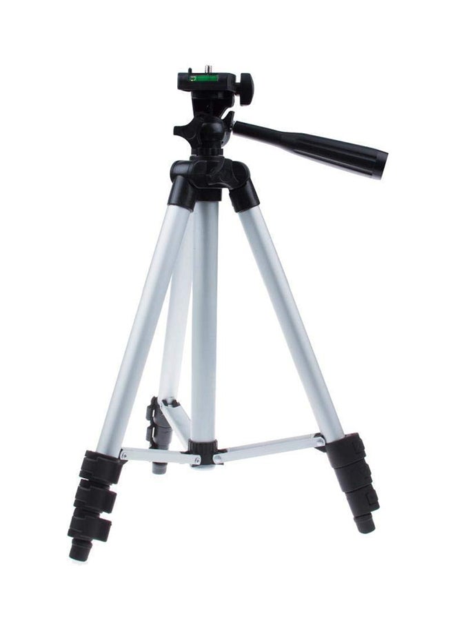 Portable Tripod Stand For DSLR Camera Silver/Black  - Image 1