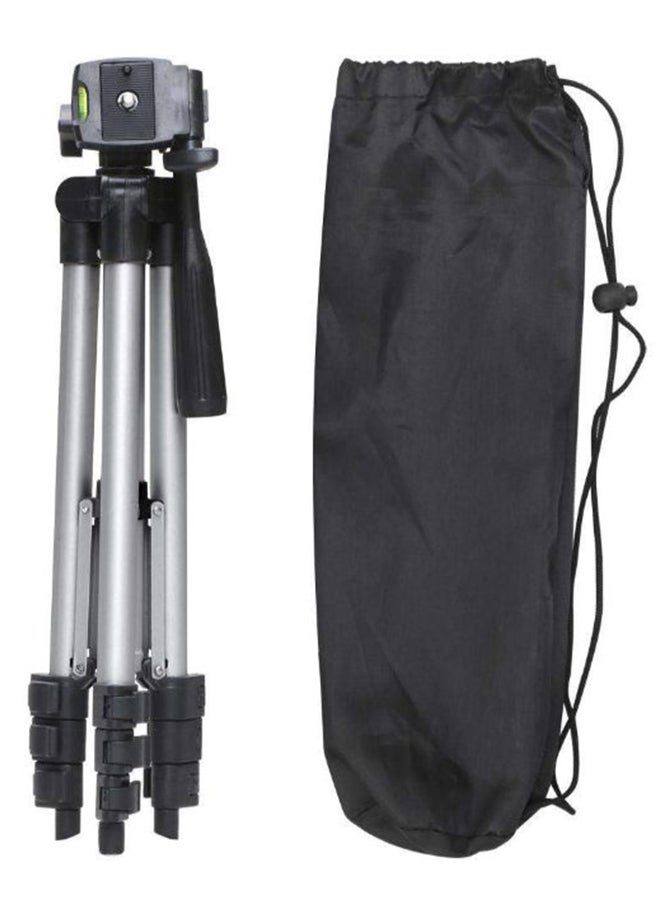 Travel Tripod Stand With Carry Bag Silver/Black  - Image 2