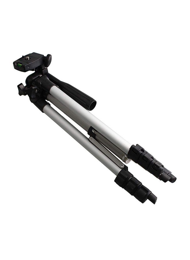 Portable  Adjustable Tripod Silver/Black - Image 1