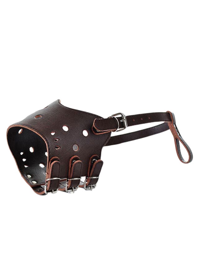 Generic Anti-Bite Dog Mouth Cover Muzzle Guard Coffee 