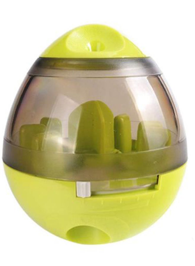 Generic Food Dispensing Tumbler Leakage Feeder Ball Green/Clear 
