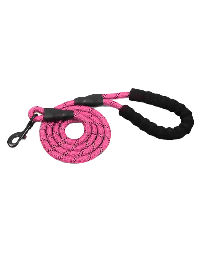 Reflective Pet Walking Leash Rope Pink/Black 150cm