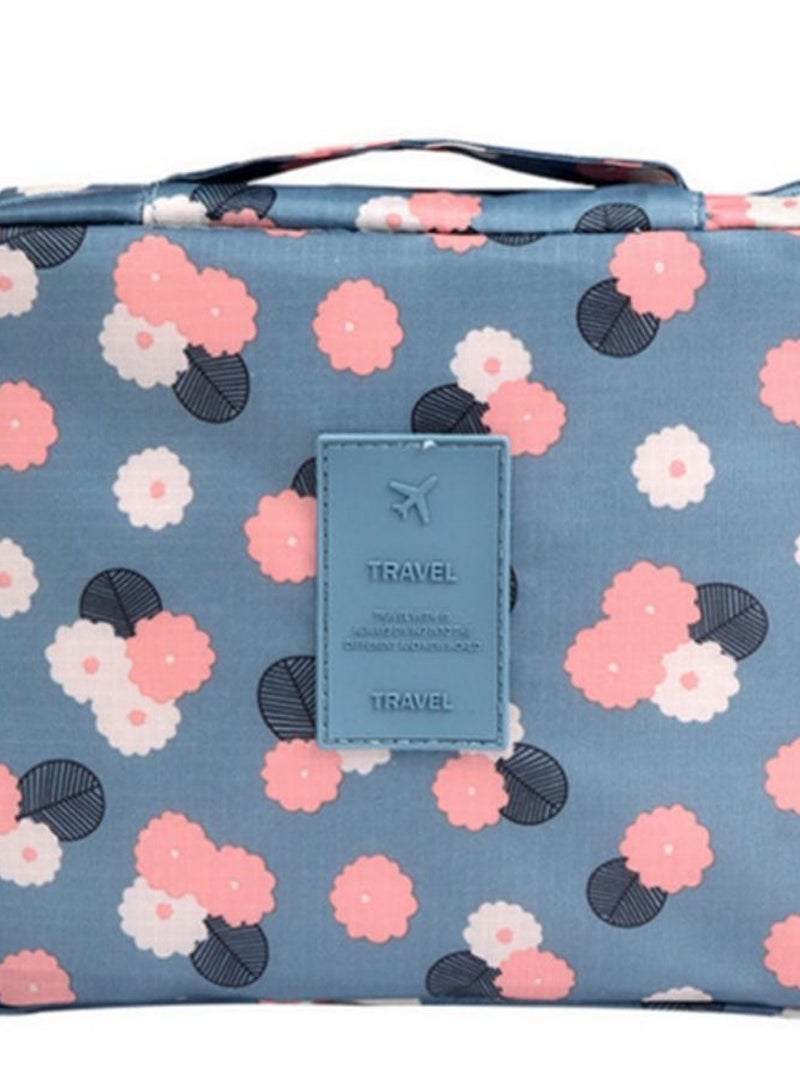 ترافل حقيبة ماكياج قابلة للغسل بطبقة مزدوجة متعدد الألوان - Image 2