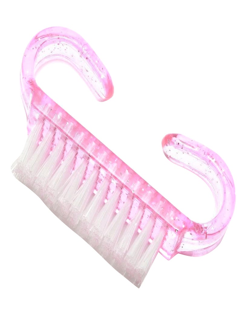 Generic 5-Piece Deep Cleansing Nail Brush Set Pink/White - Image 1