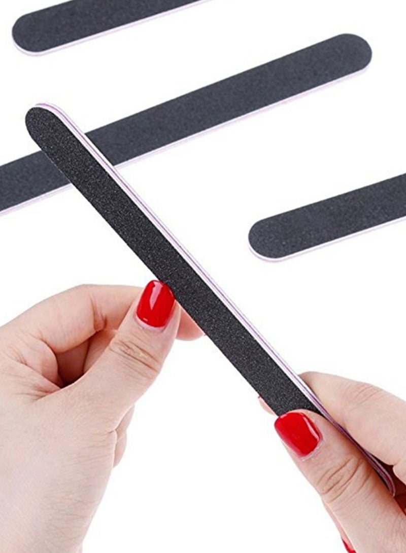 Generic 5-Piece Portable Manicure Nail File Set Black - Image 2
