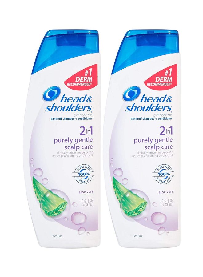 Head & Shoulders - 2-Piece 2-In-1 Purely Gentle Scalp Care Dandruff Shampoo Plus Conditioner - Image 1