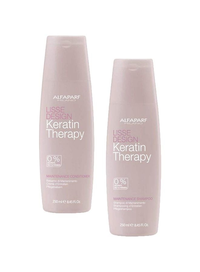 ALFAPARF Lisse Design Maintenance Shampoo and Conditioner Set 