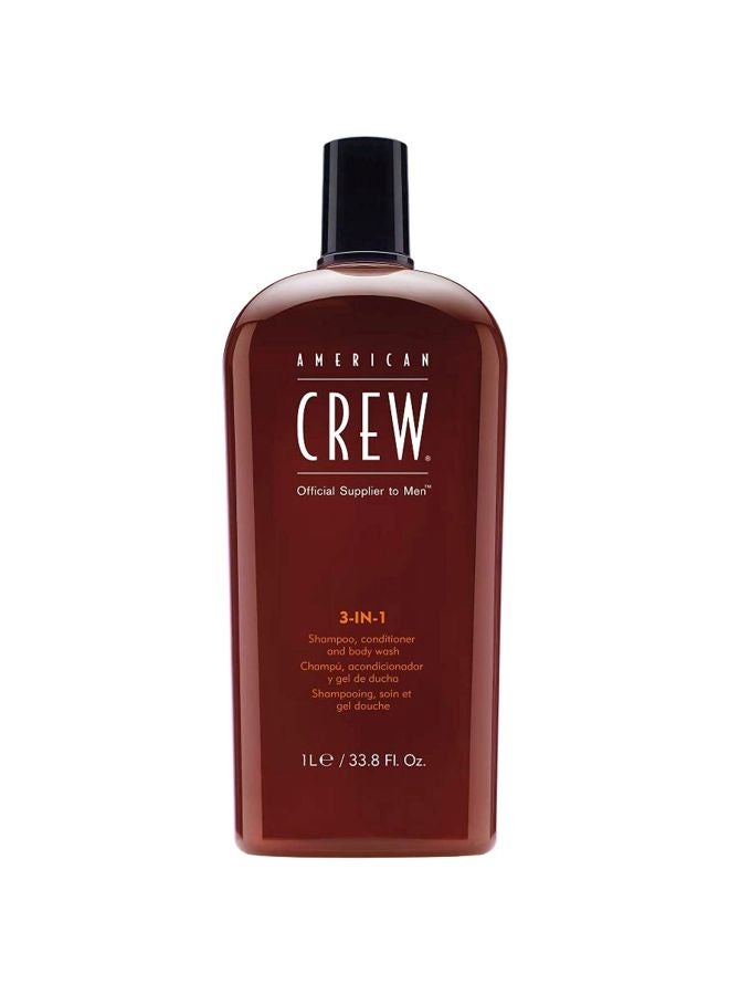 AMERICAN CREW 3-In-1 Shampoo, Conditioner And Body Wash 