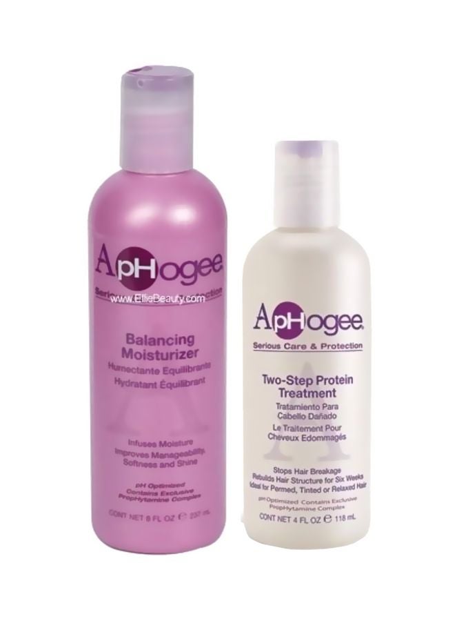 ApHogee 2-Piece Balancing Moisturizer And Twostep Protein Treatment