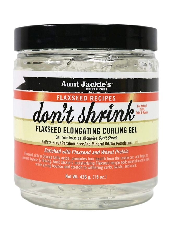 Aunt Jackie's Don't Shrink Flaxseed Elongating Curling Gel 