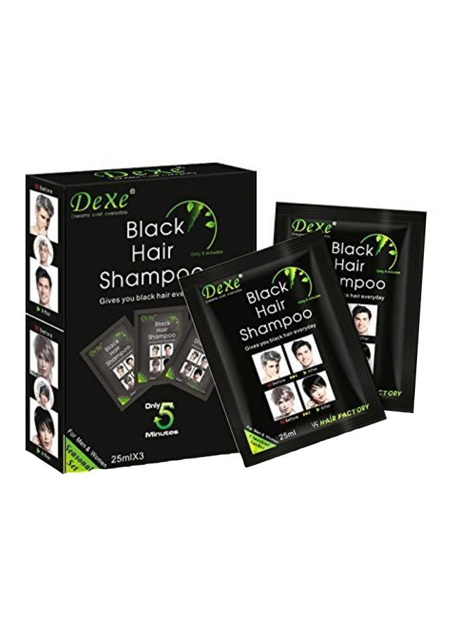 Dexe 10-Piece Hair Shampoo Natural Black 25ml 