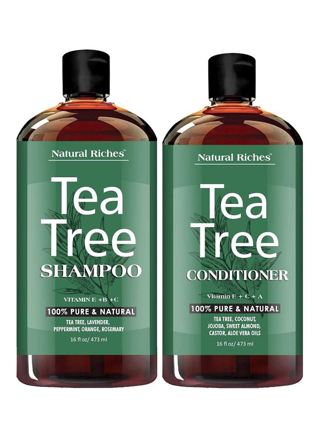 Tea Tree Cleansing Shampoo And Conditioner Set
