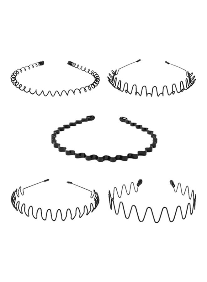 5-Piece Hair Band Set Black