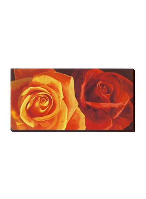 Decorative Wall Painting With Frame Multicolour 45x13cm
