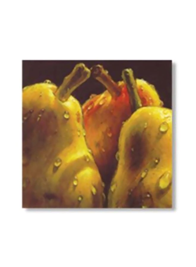 فوتو بلوك لوحة فنية لديكور الحائط أسود/أحمر/أصفر 30x30سم