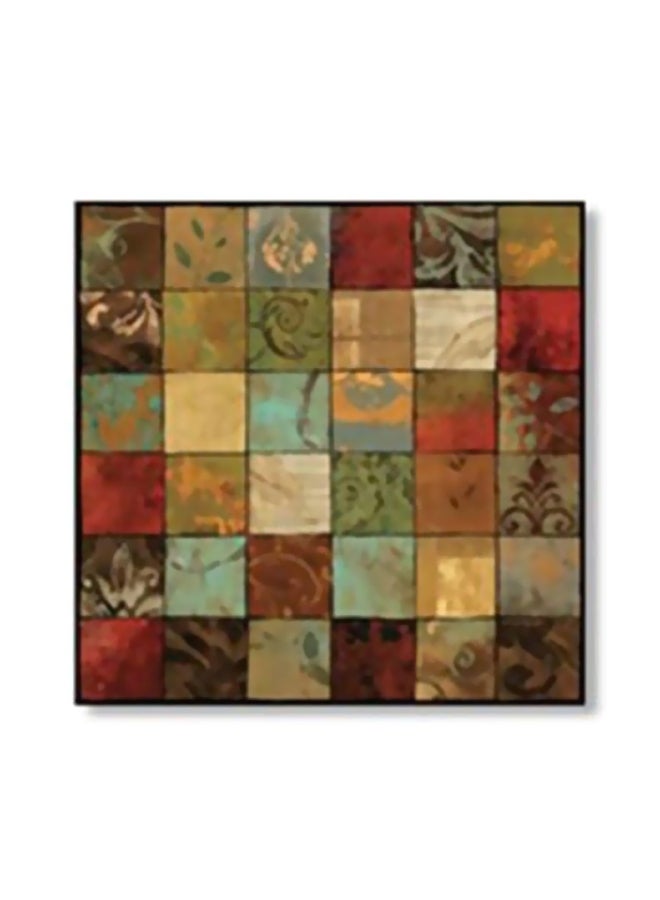 فوتو بلوك لوحة جدارية لتزيين الحائط مع إطار متعدد الألوان 24x24سم