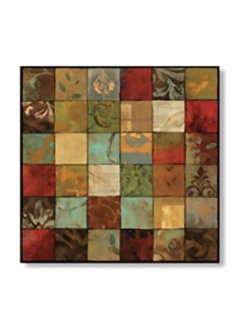 Decorative Wall Art With Frame Multicolour 30x30cm