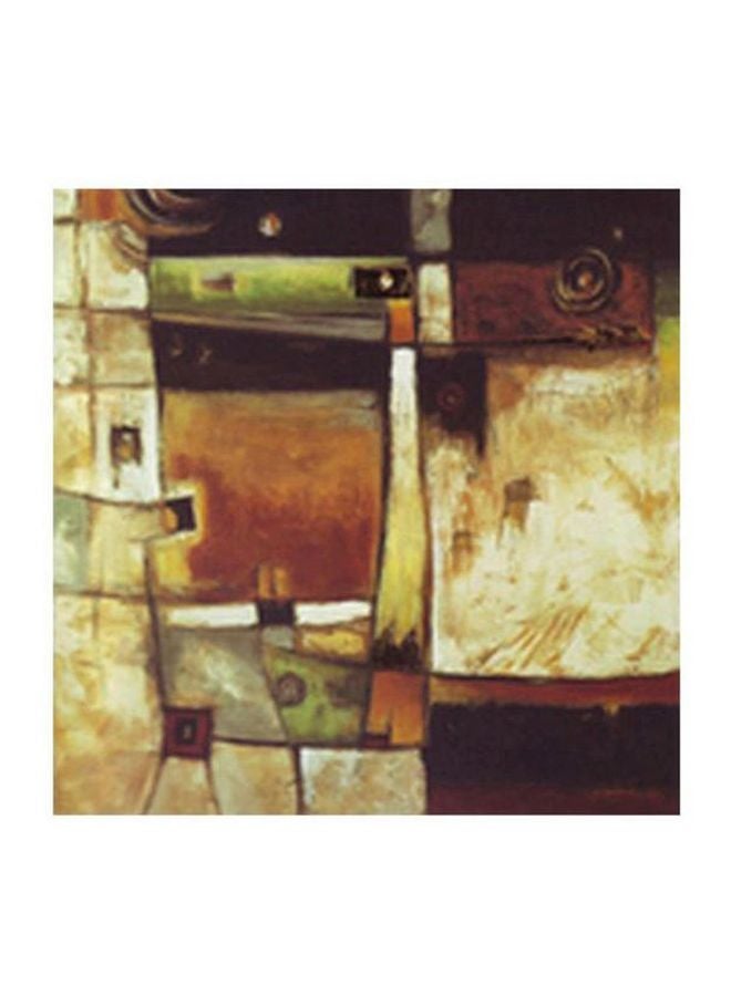 لوحة جدارية لتزيين الحائط مع إطار متعدد الألوان 34x34سم