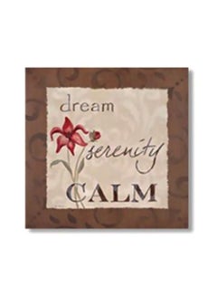 Decorative Wall Art With Frame Brown/Beige/Red 20x20cm
