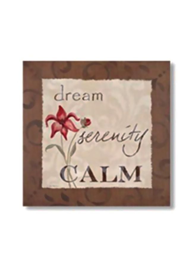 PHOTOBLOCK - Decorative Wall Art With Frame Brown/Beige/Red 20x20cm - Image 1