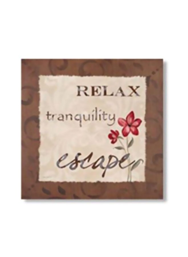 Decorative Wall Poster With Frame Brown/Beige/Red 15x15cm