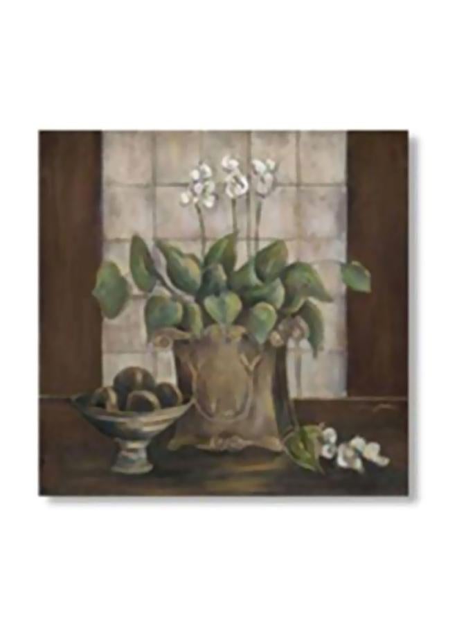 Decorative Wall Art With Frame Grey/Brown 20x20cm