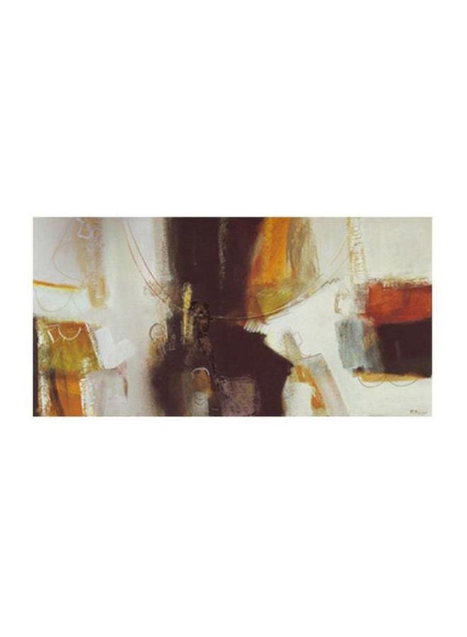 PHOTOBLOCK Decorative Wall Painting White/Brown/Orange 15x15cm