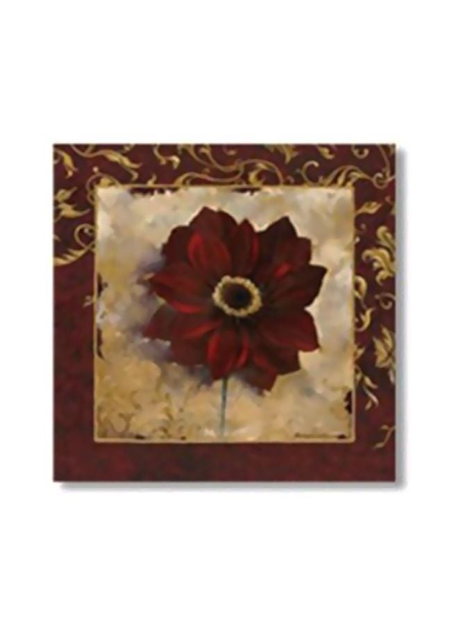 لوحة فنية لديكور الحائط أحمر/أصفر/رمادي 34x34سم