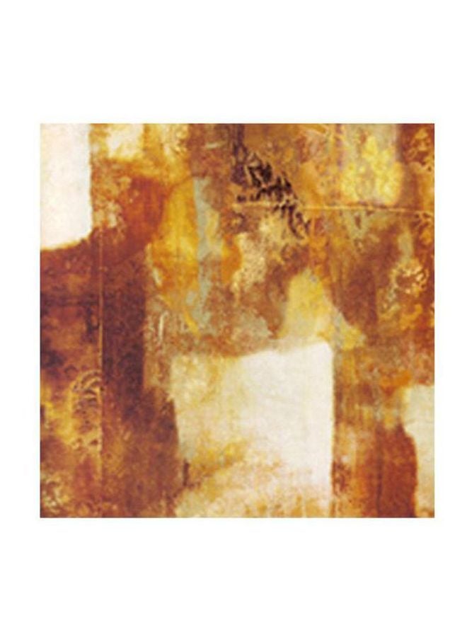 Decorative Wall Art With Frame Brown/Beige/Yellow 24x24cm