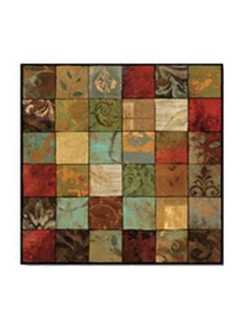 Decorative Wall Art With Frame Brown/Beige 30x30cm
