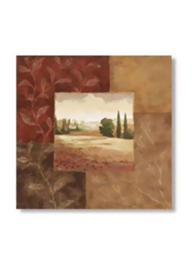 PHOTOBLOCK Decorative Wall Art With Frame Brown/Beige/Green 20x20cm 