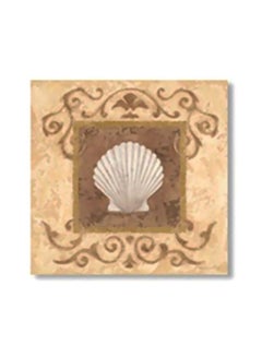 Decorative Wall Art With Frame Beige/White/Brown 34x34cm